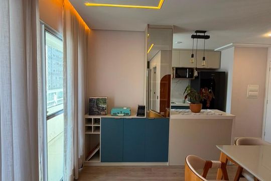 Sala de Jantar de apartamento à venda com 2 quartos, 54m² em Vila Rio Branco, Jundiaí