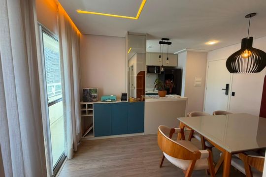Cozinha de apartamento à venda com 2 quartos, 54m² em Vila Rio Branco, Jundiaí