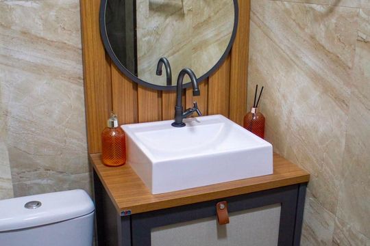 Banheiro de apartamento para alugar com 1 quarto, 35m² em Glória, Rio de Janeiro