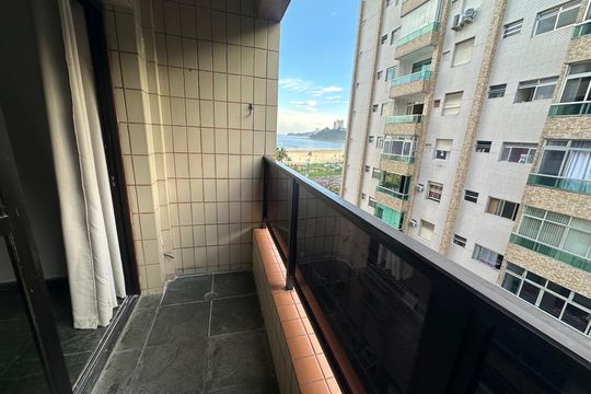 Varanda de apartamento para alugar com 1 quarto, 50m² em Itararé, São Vicente