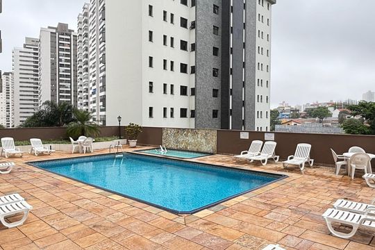 Piscina de apartamento para alugar com 3 quartos, 93m² em Vila Boa Vista, Santo André