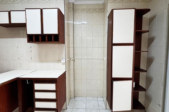 Cozinha de apartamento para alugar com 3 quartos, 93m² em Vila Boa Vista, Santo André