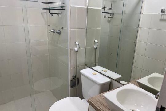 Banheiro de apartamento para alugar com 2 quartos, 60m² em Imperial de São Cristóvão, Rio de Janeiro