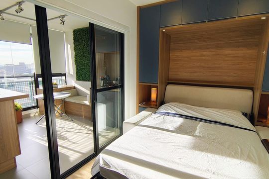 Quarto de apartamento à venda com 1 quarto, 33m² em Bom Retiro, São Paulo
