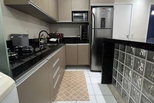 Cozinha de apartamento para alugar com 3 quartos, 54m² em Vila Marieta, Campinas