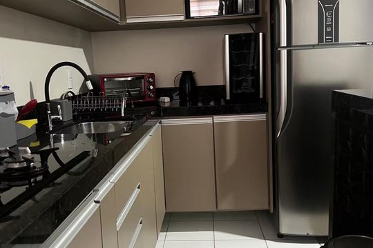 Cozinha de apartamento para alugar com 3 quartos, 54m² em Vila Marieta, Campinas