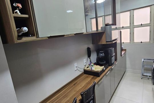 Cozinha de apartamento à venda com 3 quartos, 65m² em Bonfim, Campinas