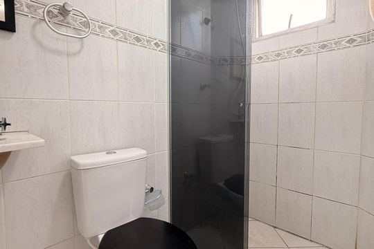 Banheiro da Suíte de apartamento à venda com 3 quartos, 62m² em Vila Progresso, Jundiaí