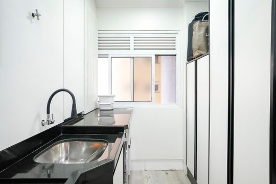 Área de serviço de apartamento à venda com 3 quartos, 93m² em Cerâmica, São Caetano do Sul