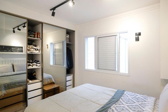 Suíte de apartamento à venda com 3 quartos, 93m² em Cerâmica, São Caetano do Sul