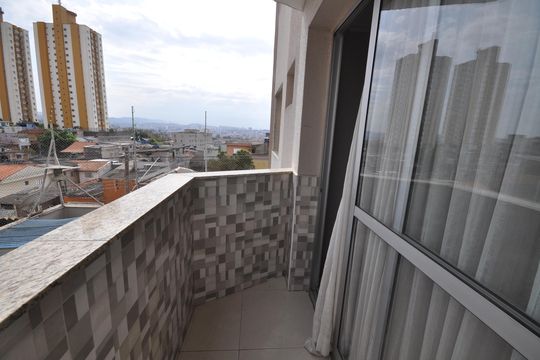 Sacada da Sala de apartamento para alugar com 2 quartos, 66m² em Vila Medeiros, São Paulo