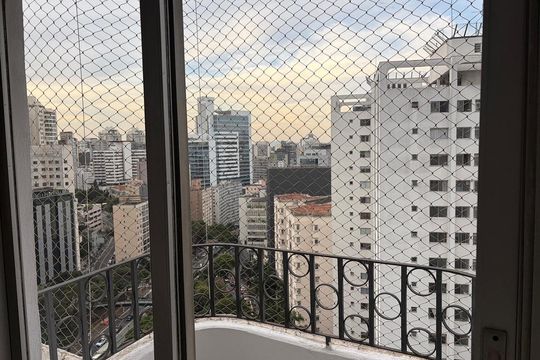 Varanda de apartamento para alugar com 1 quarto, 40m² em Bela Vista, São Paulo