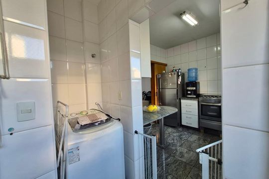 Área de Serviço de apartamento à venda com 3 quartos, 100m² em Cidade Nova, Belo Horizonte