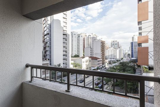 Varanda de apartamento para alugar com 1 quarto, 25m² em Vila Nova Conceição, São Paulo