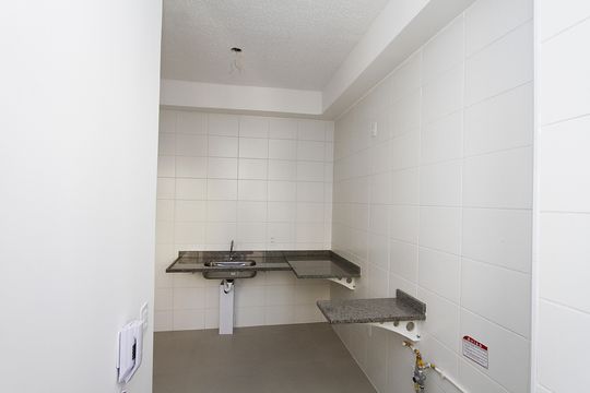 Cozinha de apartamento à venda com 2 quartos, 53m² em Palmeiras, Belo Horizonte