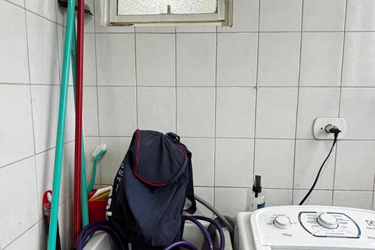 Área de Serviço de apartamento à venda com 3 quartos, 69m² em Jardim Santo André, Santo André