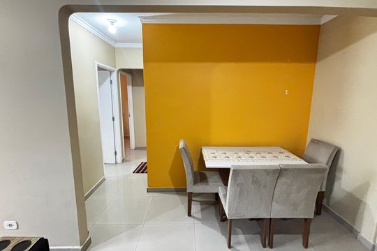 Sala - Sala de jantar de apartamento à venda com 3 quartos, 69m² em Jardim Santo André, Santo André