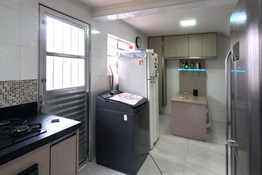 Cozinha - 1 º Piso de casa para alugar com 3 quartos, 210m² em Boqueirão, Santos