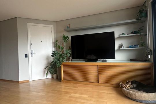 Sala de apartamento à venda com 3 quartos, 87m² em Santo Amaro, São Paulo