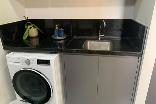 Área de serviço de apartamento à venda com 3 quartos, 87m² em Santo Amaro, São Paulo