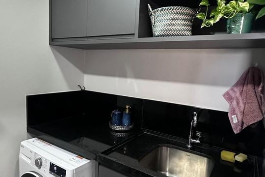 Área de serviço de apartamento à venda com 3 quartos, 87m² em Santo Amaro, São Paulo