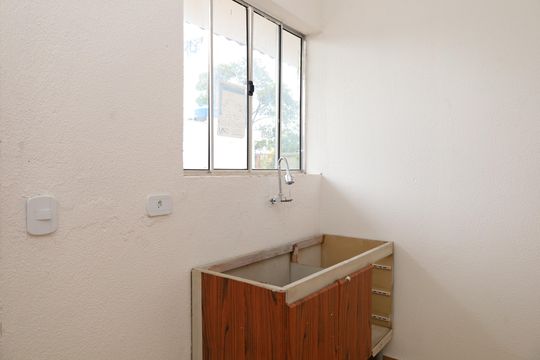 Cozinha de kitnet/studio para alugar com 1 quarto, 16m² em Jardim Camargo Novo, São Paulo