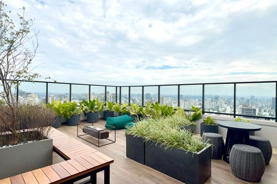 Área comum de apartamento à venda com 1 quarto, 37m² em Pinheiros, São Paulo