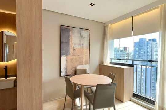 Sala de Jantar de apartamento à venda com 1 quarto, 37m² em Pinheiros, São Paulo