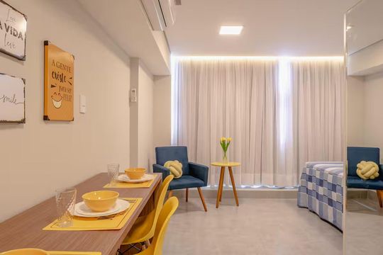 Quarto de apartamento para alugar com 1 quarto, 42m² em Centro Histórico de São Paulo, São Paulo