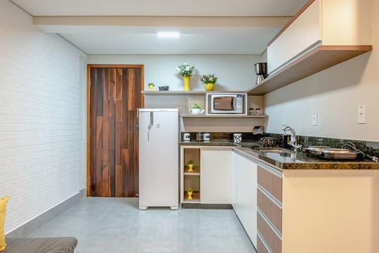 Cozinha de apartamento para alugar com 1 quarto, 42m² em Centro Histórico de São Paulo, São Paulo
