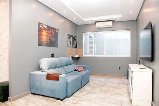 Sala Estar de apartamento à venda com 3 quartos, 99m² em Centro Histórico, Porto Alegre