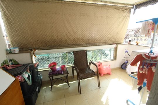 Sala - Varanda de apartamento à venda com 2 quartos, 62m² em Taquara, Rio de Janeiro