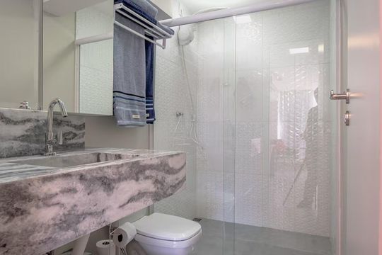 Banheiro de apartamento para alugar com 1 quarto, 42m² em Centro Histórico de São Paulo, São Paulo