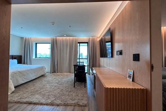 Cozinha de apartamento à venda com 2 quartos, 49m² em Vila Nova Conceição, São Paulo