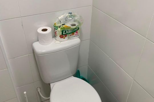 Banheiro de apartamento para alugar com 1 quarto, 28m² em Vila Curuçá Velha, São Paulo