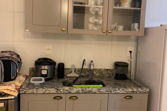 Cozinha de apartamento para alugar com 1 quarto, 28m² em Vila Curuçá Velha, São Paulo