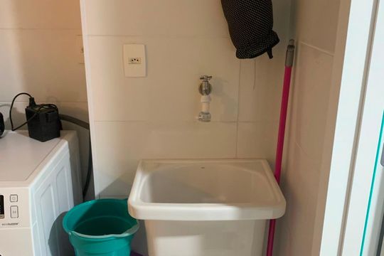 Área de serviço de apartamento para alugar com 1 quarto, 28m² em Vila Curuçá Velha, São Paulo