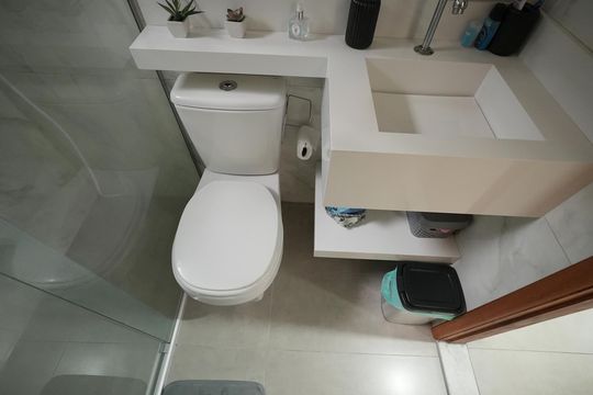 Banheiro Social de casa à venda com 2 quartos, 88m² em Vila Sao Pedro, Santo André