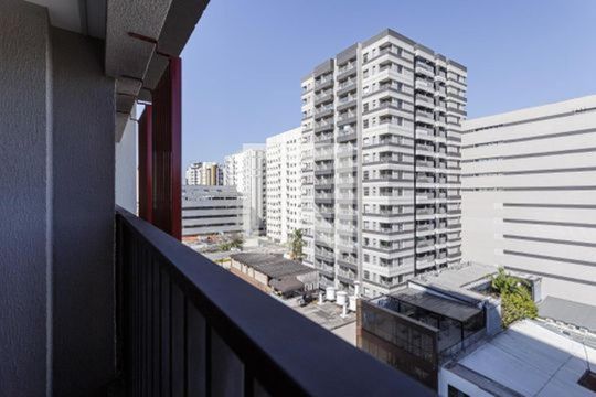Varanda de apartamento à venda com 1 quarto, 24m² em Indianópolis, São Paulo
