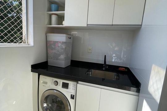 Área de serviço de apartamento à venda com 3 quartos, 96m² em Santa Amelia, Belo Horizonte