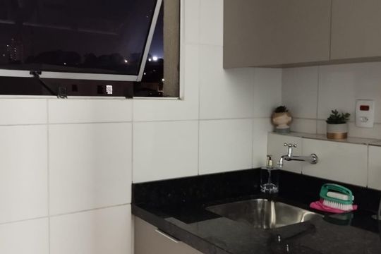 Cozinha de apartamento à venda com 2 quartos, 47m² em Jardim das Flores, São Paulo