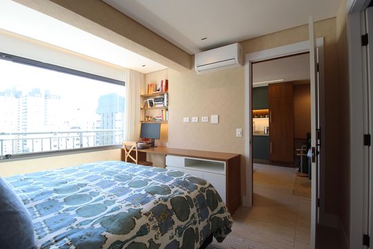 Quarto Suíte de apartamento para alugar com 1 quarto, 50m² em Planalto Paulista, São Paulo