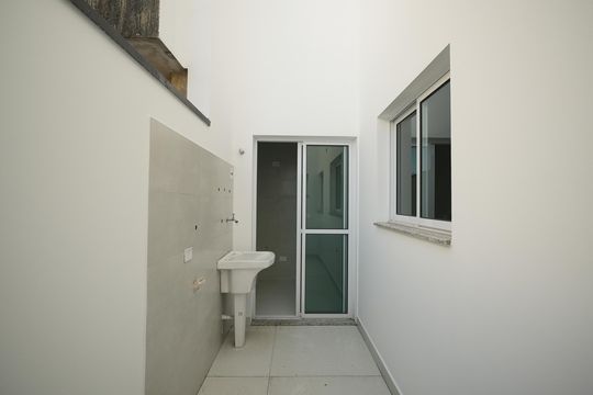 Área de Serviço de apartamento à venda com 2 quartos, 54m² em Vila Pires, Santo André