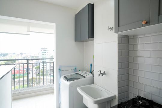 Área de serviço de apartamento à venda com 2 quartos, 55m² em Vila Mussolini, São Bernardo do Campo