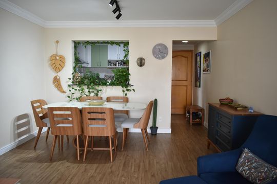 Sala de apartamento à venda com 3 quartos, 98m² em Bosque da Saúde, São Paulo