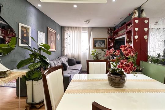 Sala de apartamento para alugar com 2 quartos, 67m² em Chácara Rialto, São Bernardo do Campo