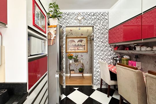 Cozinha de apartamento para alugar com 2 quartos, 67m² em Chácara Rialto, São Bernardo do Campo