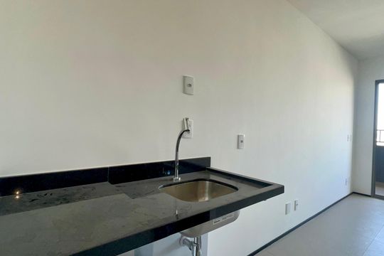 Cozinha de kitnet/studio à venda com 1 quarto, 25m² em Jardim Paulista, São Paulo