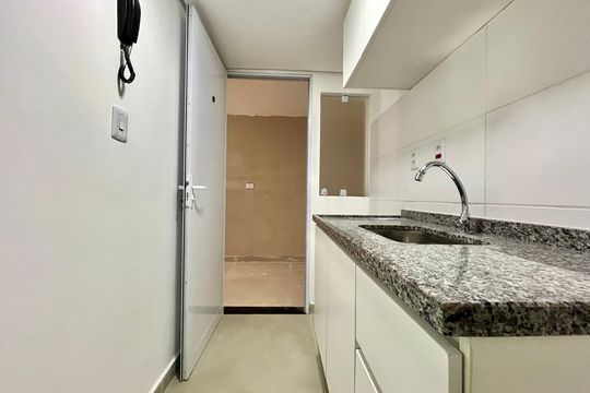 Cozinha de kitnet/studio para alugar com 1 quarto, 30m² em Jabaquara, São Paulo