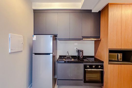 Cozinha de kitnet/studio para alugar com 1 quarto, 31m² em Vila Zilda, São Paulo